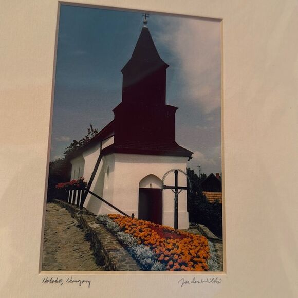 Vintage Church Photography with Blue and White Hues taken in Hungary - Picture 2 of 7